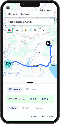 6Sicuroevai Mobile Mockup app itinerario